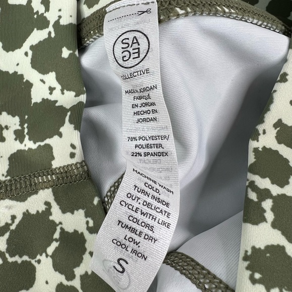 SAGE COLLECTIVE INKSPOT PRINT EVERYDAY 7/8 LEGGINGS - Picture 7 of 7